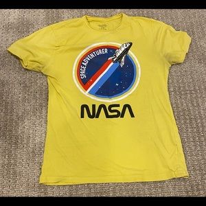 Unisex yellow nasa T-shirt for sale!